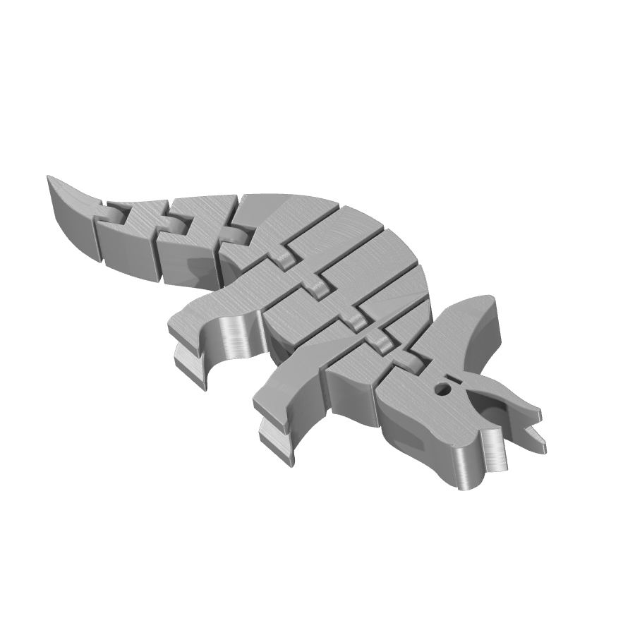 bild nr 2 på produkten: Flexi - Dinosaurusfigurer, Triceratops, inspirerad av den ikoniska dinosaurien, perfekt för fans av historia och natur