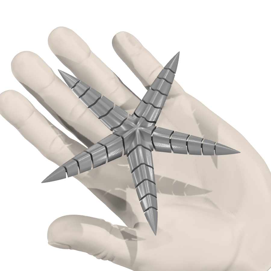 bild nr 4 på produkten: Flexi - Stjärnfisk-dekoration, inspirerad av havets underbara värld, perfekt för heminredning och som prydnad på skrivbord eller hylla