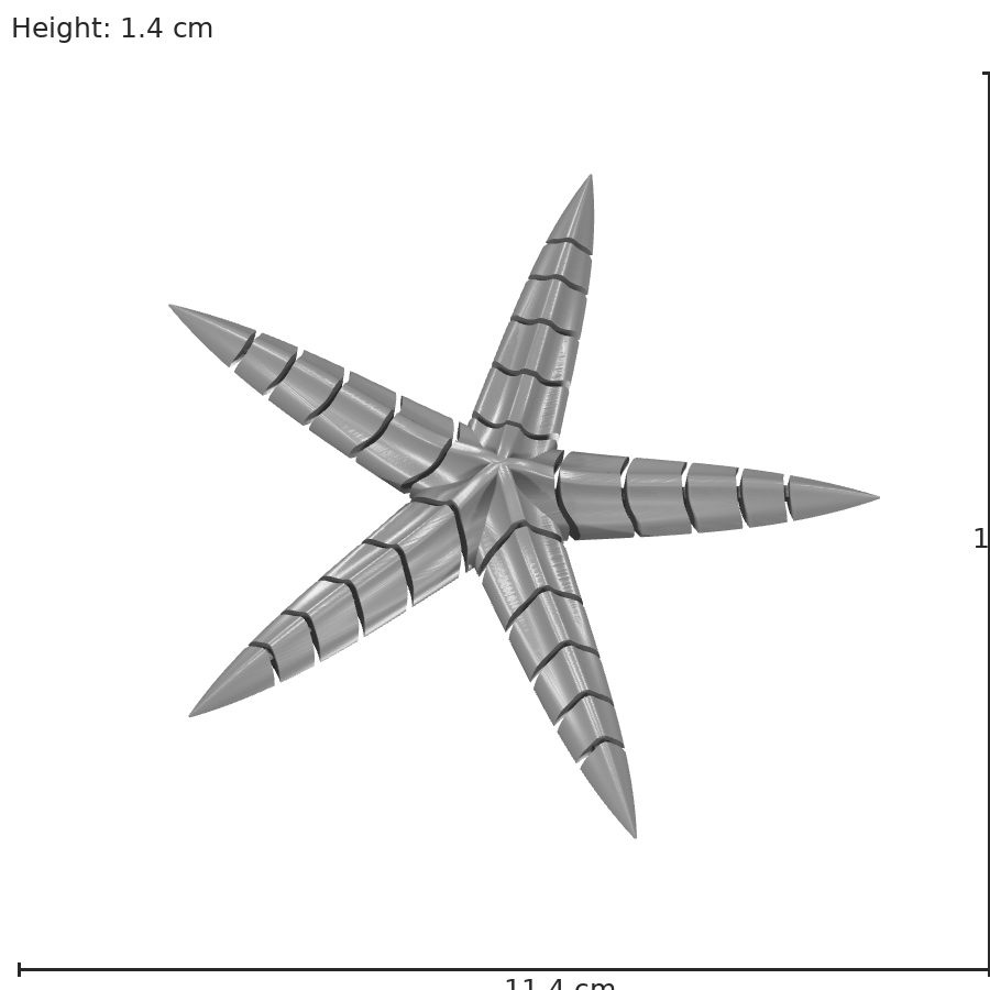bild nr 8 på produkten: Flexi - Stjärnfisk-dekoration, inspirerad av havets underbara värld, perfekt för heminredning och som prydnad på skrivbord eller hylla