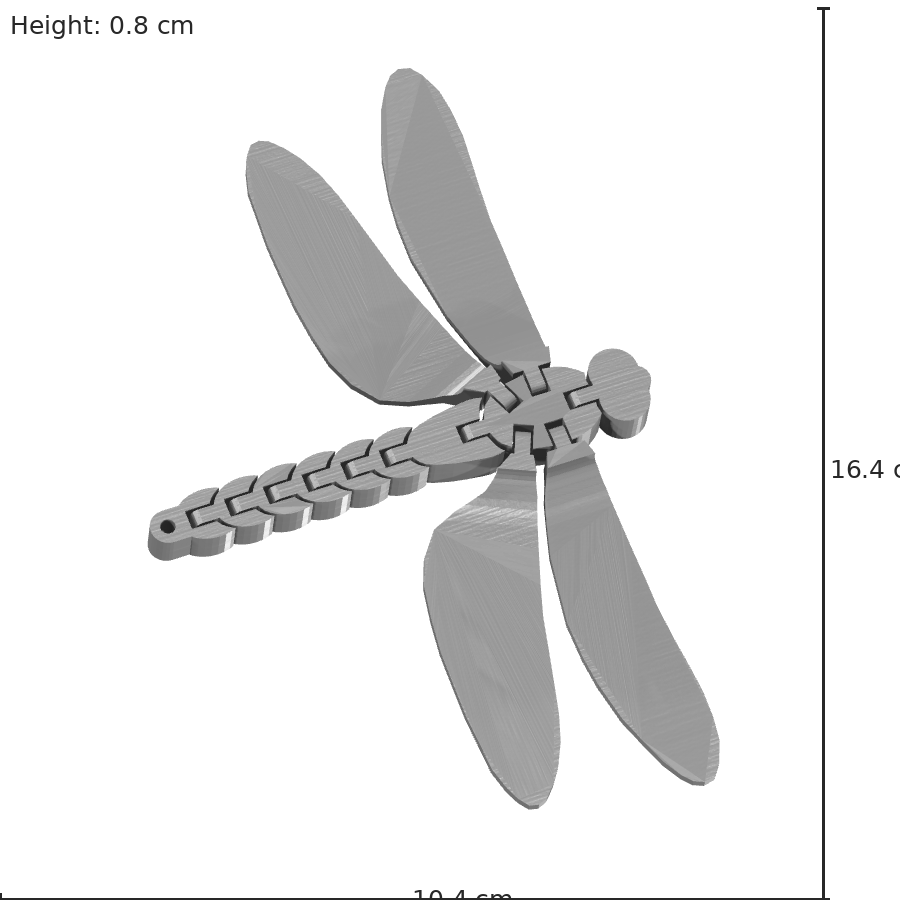 bild nr 8 på produkten: Flexi - Trollslända figur insekt, inspirerad av naturens vackraste skapelser, perfekt för heminredning eller personliga samlingar