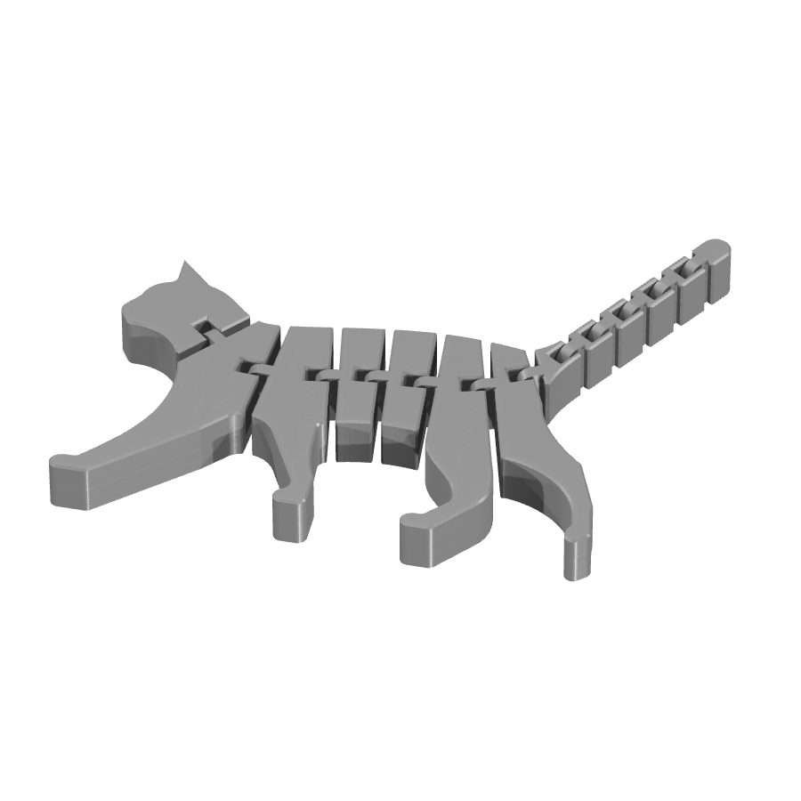 bild nr 1 på produkten: Flexi - Kattfigur för heminredning, inspirerad av den klassiska katten, Flat, för dekoration och samla på