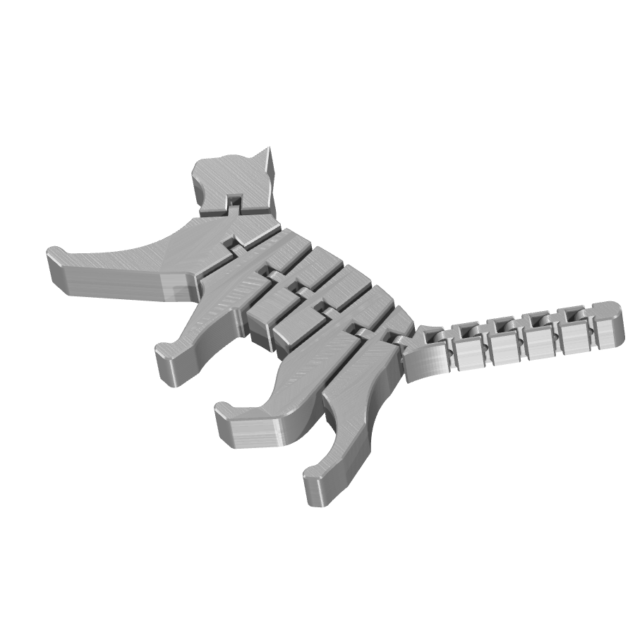 bild nr 2 på produkten: Flexi - Kattfigur för heminredning, inspirerad av den klassiska katten, Flat, för dekoration och samla på