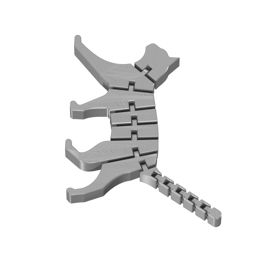 bild nr 3 på produkten: Flexi - Kattfigur för heminredning, inspirerad av den klassiska katten, Flat, för dekoration och samla på