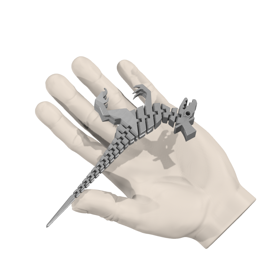 bild nr 4 på produkten: Flexi SIR-raptor figur inspirerad av din favorit dinosaurie, perfekt för att dekorera ditt skrivbord eller som en rolig present för någon som älskar reptiler