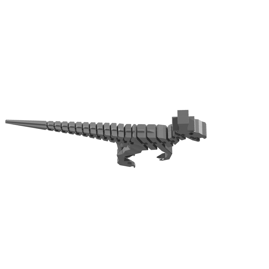 bild nr 5 på produkten: Flexi SIR-raptor figur inspirerad av din favorit dinosaurie, perfekt för att dekorera ditt skrivbord eller som en rolig present för någon som älskar reptiler