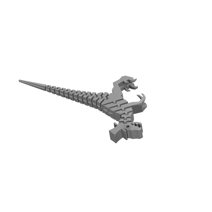 bild nr 6 på produkten: Flexi SIR-raptor figur inspirerad av din favorit dinosaurie, perfekt för att dekorera ditt skrivbord eller som en rolig present för någon som älskar reptiler