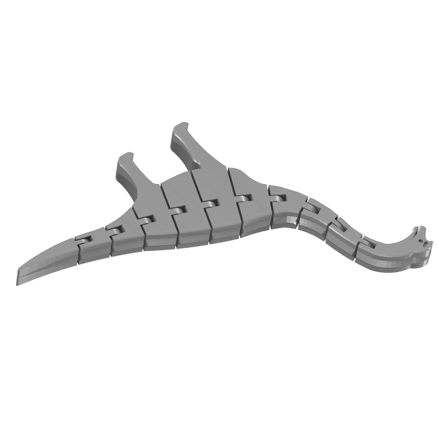 Bild på 3D printad produkt med namn: Flexi - Flexy Brachiosaurus, en flexibel och charmig dinosauriefigurer för samlingen, inspirerad av den ikoniska brachiosaurien från forntiden, perfekt för alla dinosaurieälskare