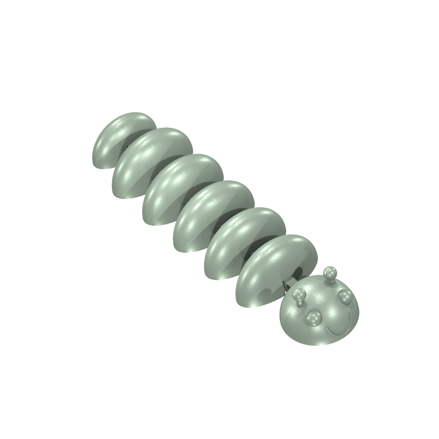 bild nr 2 på produkten: Flexi - Fjärilsmetamorfos i form av en catapillar, inspirerad av den magiska förvandlingen från larv till vacker fjäril, perfekt för heminredning eller som gåva till någon som älskar natur och djur