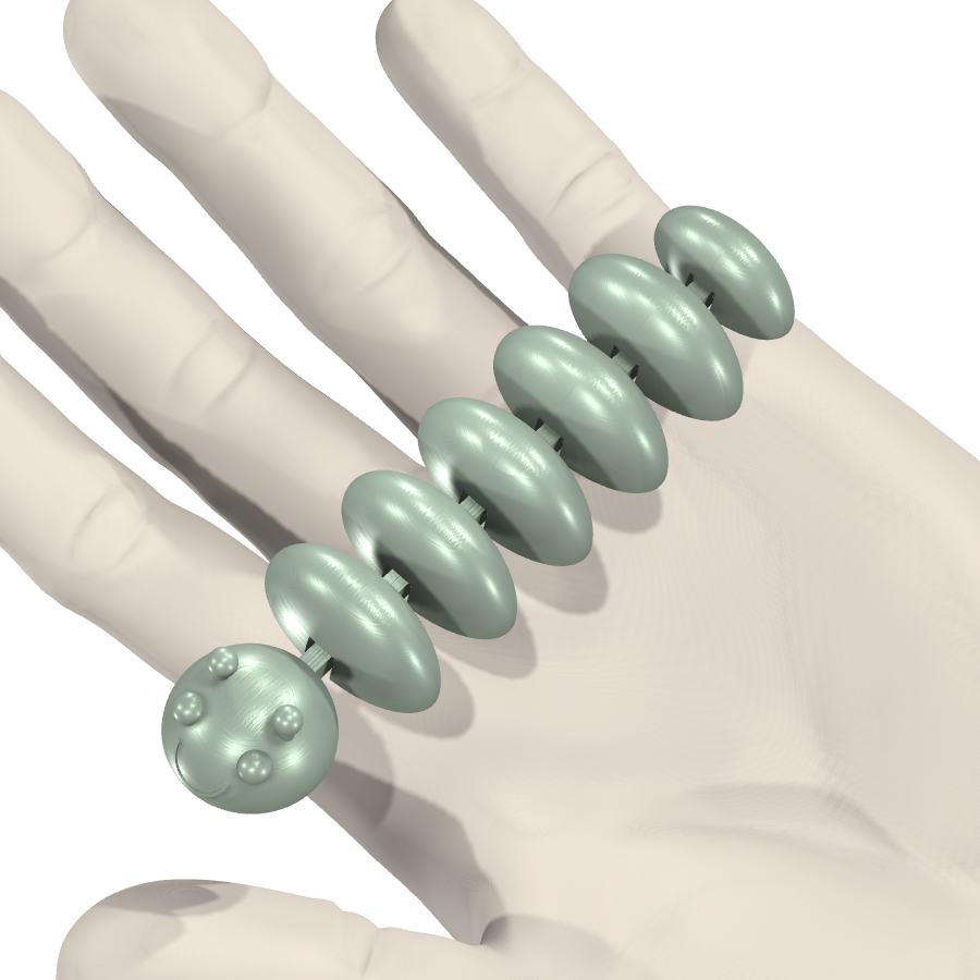 bild nr 4 på produkten: Flexi - Fjärilsmetamorfos i form av en catapillar, inspirerad av den magiska förvandlingen från larv till vacker fjäril, perfekt för heminredning eller som gåva till någon som älskar natur och djur