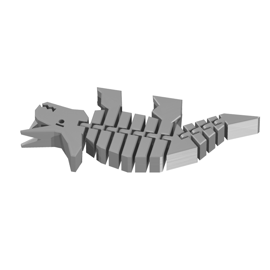 bild nr 1 på produkten: Flexi - Triceratops inspirerad av dinosaurier, perfekt för alla som dinosaurie fantaster, och samlare