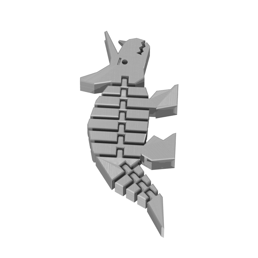 bild nr 3 på produkten: Flexi - Triceratops inspirerad av dinosaurier, perfekt för alla som dinosaurie fantaster, och samlare