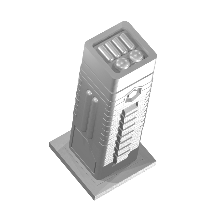 stor bild på produkten: Futuristisk enhet, inspirerad av science fiction, perfekt som prydnadsföremål eller prop i en futuristisk miljö