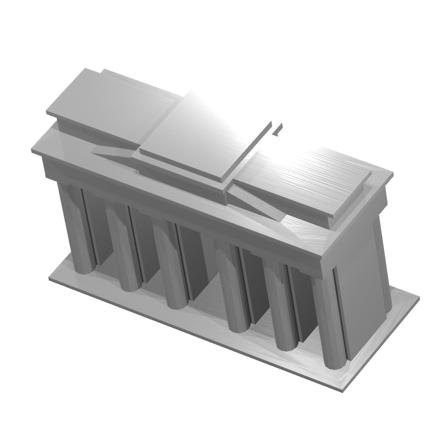 bild nr 6 på produkten: Modell av Bradenburg Gate, en historisk port inspirerad av Berlins ikoniska landmärke, perfekt för samlingar och dekorationer