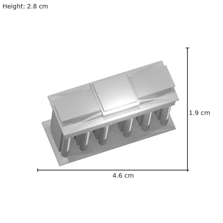 bild nr 8 på produkten: Modell av Bradenburg Gate, en historisk port inspirerad av Berlins ikoniska landmärke, perfekt för samlingar och dekorationer