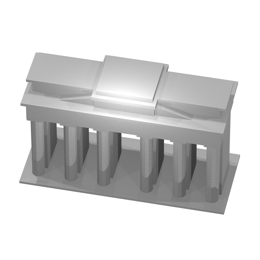 bild nr 1 på produkten: Modell av Bradenburg Gate, en historisk port inspirerad av Berlins ikoniska landmärke, perfekt för samlingar och dekorationer