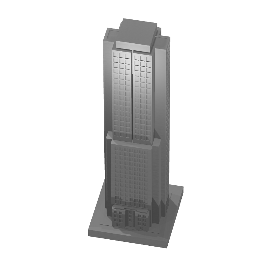 bild nr 1 på produkten: Skyskrapa i modern design, inspirerad av höga byggnader, perfekt för kontorsinredning eller personligt samling