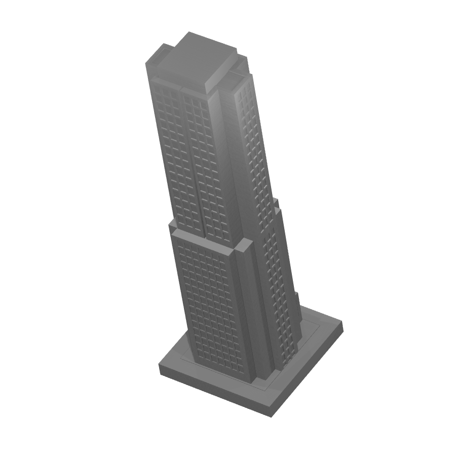 bild nr 6 på produkten: Skyskrapa i modern design, inspirerad av höga byggnader, perfekt för kontorsinredning eller personligt samling
