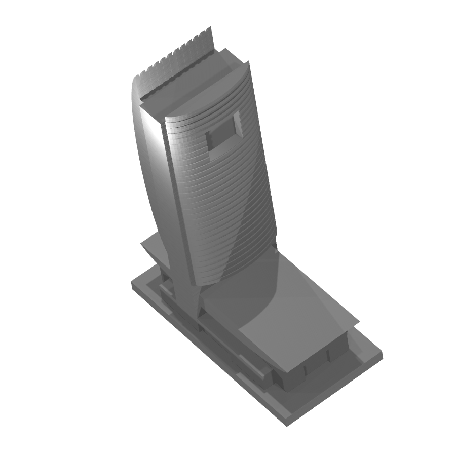 bild nr 2 på produkten: Modell av National Bank of Dubai, en detaljerad representation av Dubais moderna arkitektur, perfekt för heminredning eller kontorsdekoration