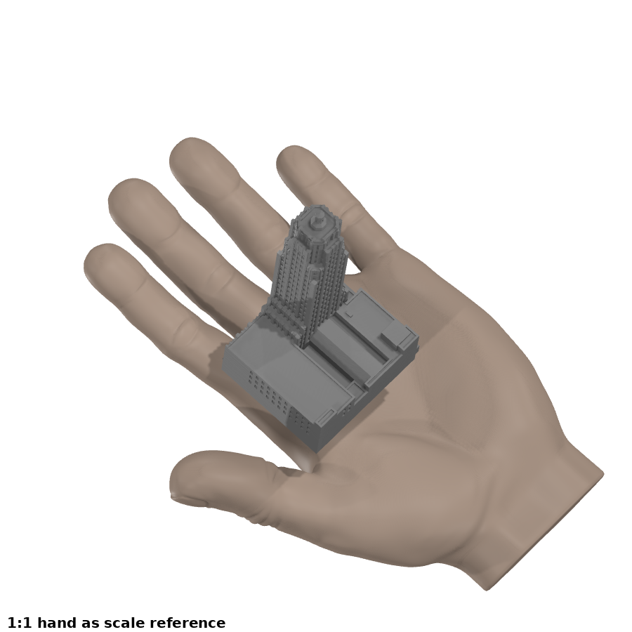 bild nr 4 på produkten: Miniatyrbyggnad av Lincoln Bank Tower, en detaljerad replika av den kända skyskrapan i Fort Wayne, Indiana, perfekt för samling eller dekor