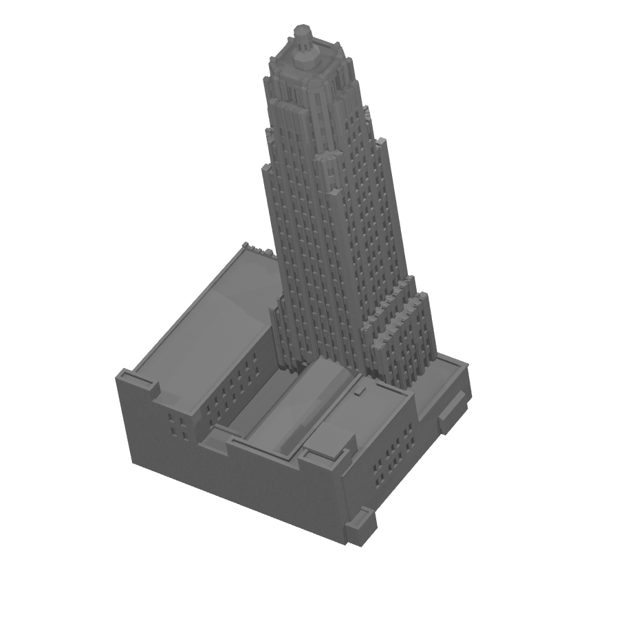 bild nr 6 på produkten: Miniatyrbyggnad av Lincoln Bank Tower, en detaljerad replika av den kända skyskrapan i Fort Wayne, Indiana, perfekt för samling eller dekor