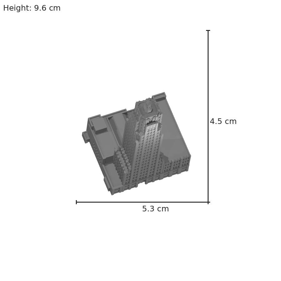bild nr 8 på produkten: Miniatyrbyggnad av Lincoln Bank Tower, en detaljerad replika av den kända skyskrapan i Fort Wayne, Indiana, perfekt för samling eller dekor