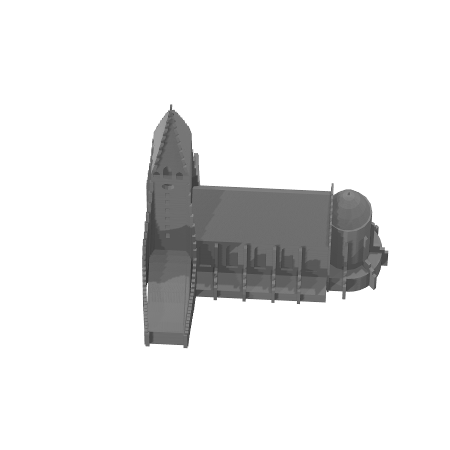 bild nr 3 på produkten: Kyrkmodell av Hallgrimskirkja, en detaljerad representation av Islands ikoniska kyrka, perfekt för historieintresserade och arkitekturälskare