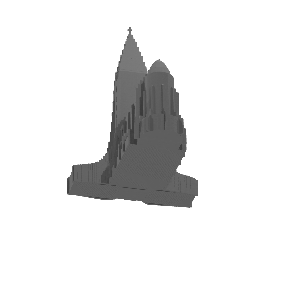 bild nr 5 på produkten: Kyrkmodell av Hallgrimskirkja, en detaljerad representation av Islands ikoniska kyrka, perfekt för historieintresserade och arkitekturälskare