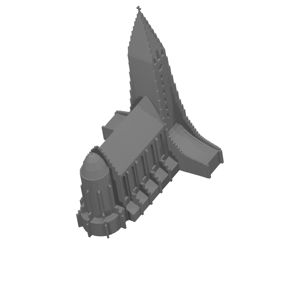 bild nr 6 på produkten: Kyrkmodell av Hallgrimskirkja, en detaljerad representation av Islands ikoniska kyrka, perfekt för historieintresserade och arkitekturälskare