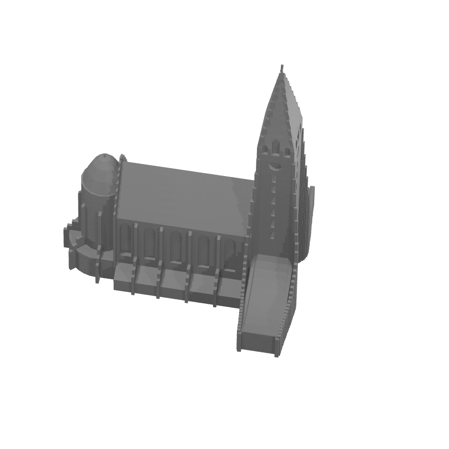 bild nr 7 på produkten: Kyrkmodell av Hallgrimskirkja, en detaljerad representation av Islands ikoniska kyrka, perfekt för historieintresserade och arkitekturälskare