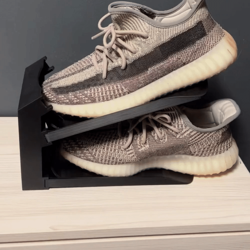GIF på produkten: Fristående Skoställ Skohylla för Kängor Sneakers Sandaler Förvaring Justerbara Sparar plats - hem