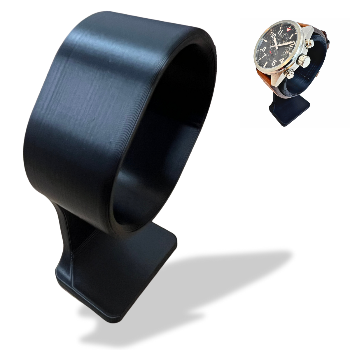 Bild på 3D printad produkt med namn: Klockställ för armbandsur, smartklockor och klocksamlingar - Perfekt för förvaring, display och organisering i hemmet, butiken eller på skrivbordet - Ställ för klockor - Klockstativ