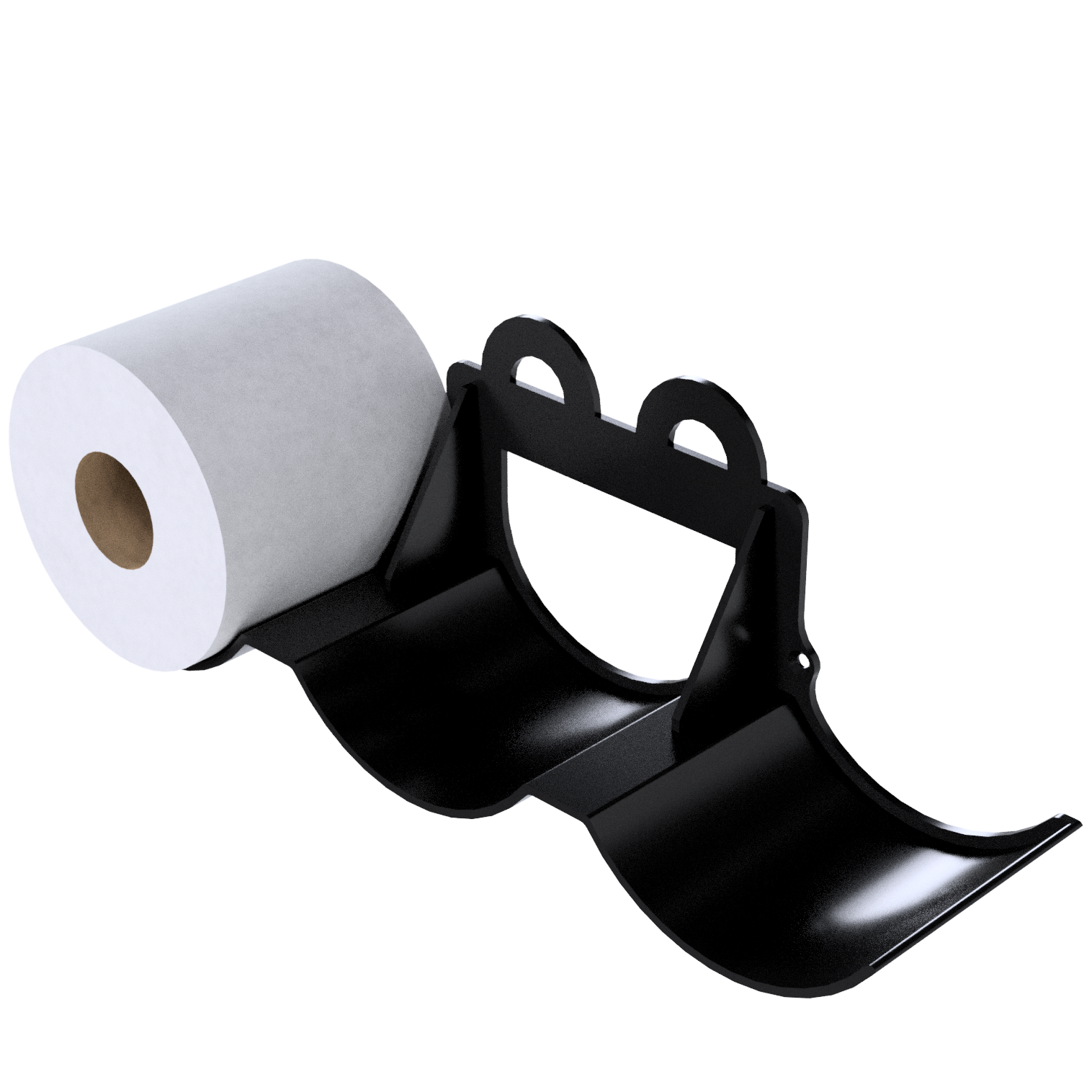 bild nr 2 på produkten: 🧻 Väggmonterad toalettpappersförvaring – Stilren och smart hylla för 6 rullar, enkel montering med dubbelhäftande tejp, passar alla rullstorlekar – Perfekt för badrum, gästtoalett och fritidshus! Toarullehållare | Toalettpappershållare | Vägghylla