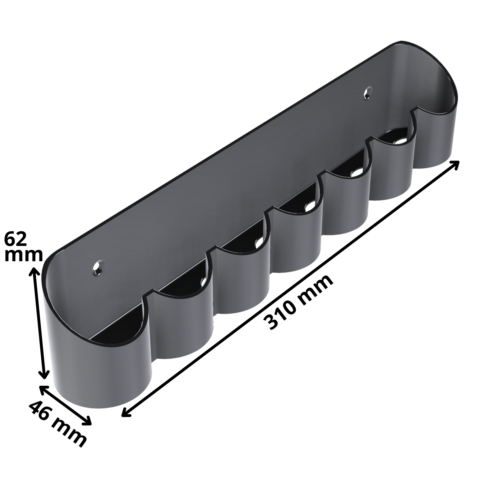 bild nr 6 på produkten: Kryddhylla för skåplucka, håller 7 st vanliga kryddburkar