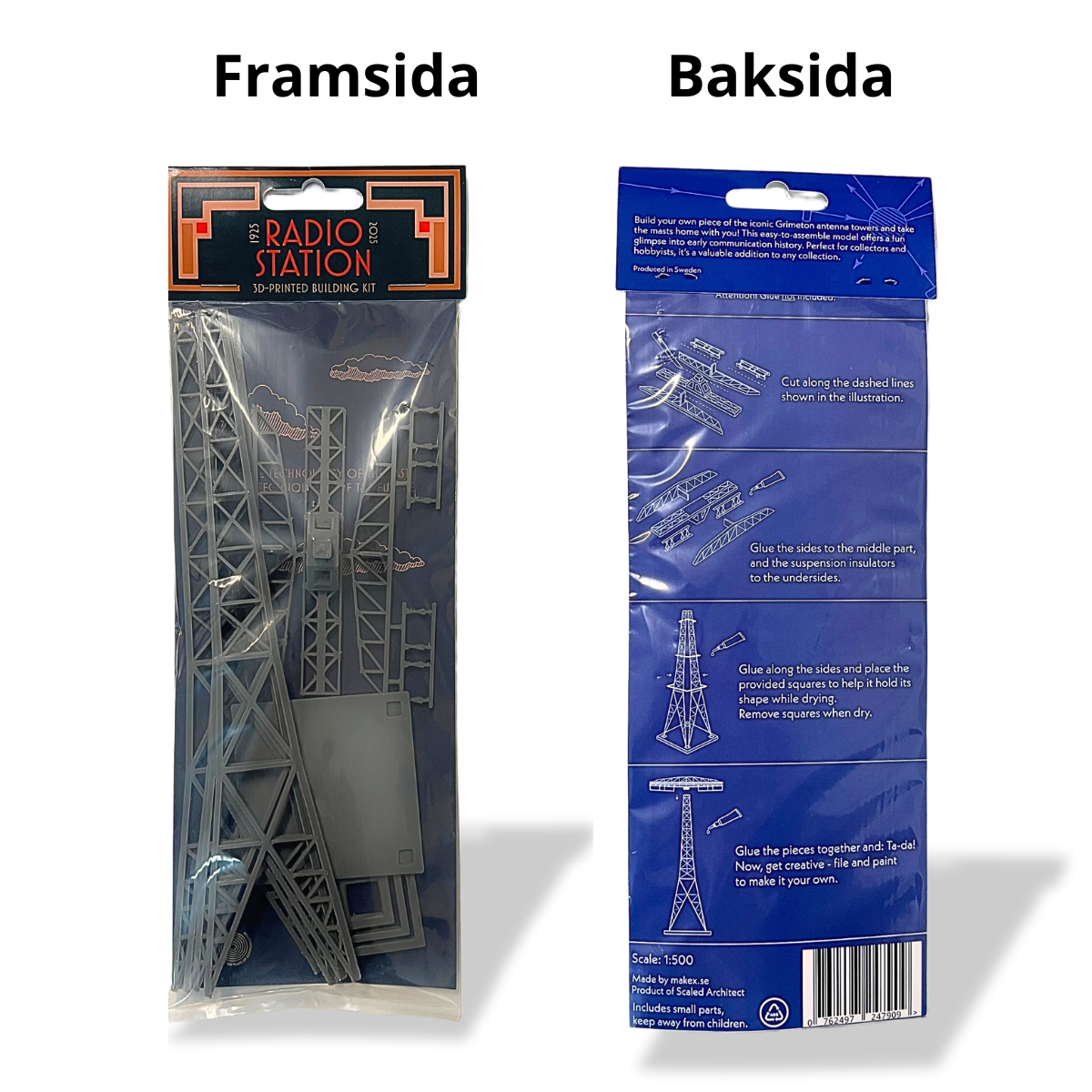 bild nr 1 på produkten: Byggmodell Grimeton Mast Skala 1:500 - Med förpackning