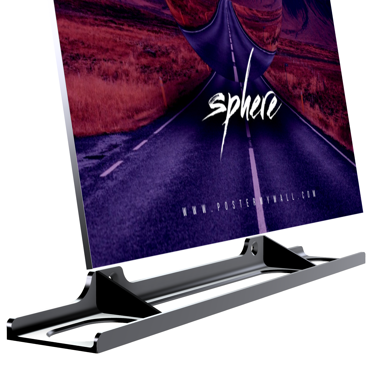Bild på 3D printad produkt med namn: LP hållare för 12 tum vinylskiva - 300 mm bred vägghylla