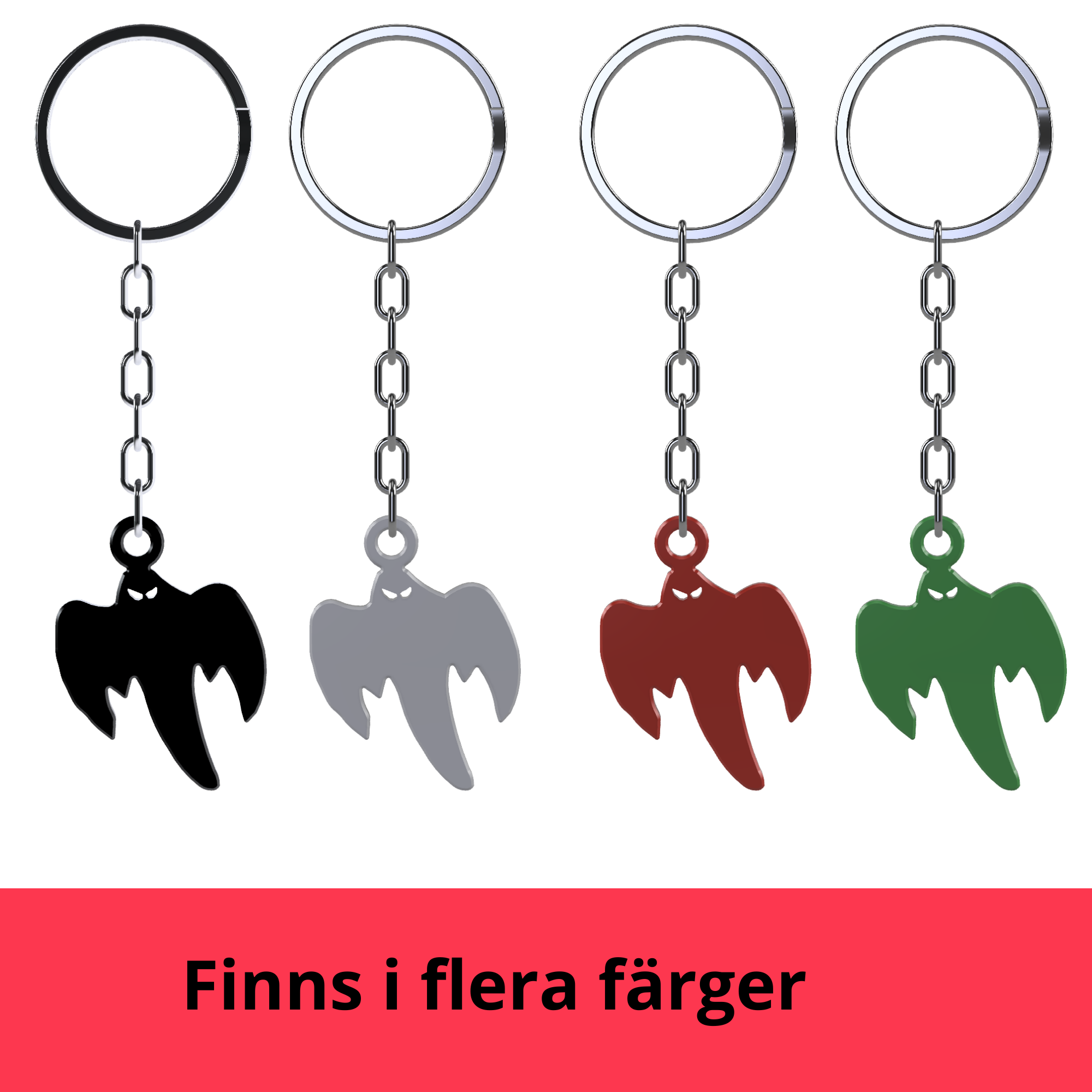 bild nr 1 på produkten: F10 / Koenigsegg Spöke Nyckelring - Ghost Keychain