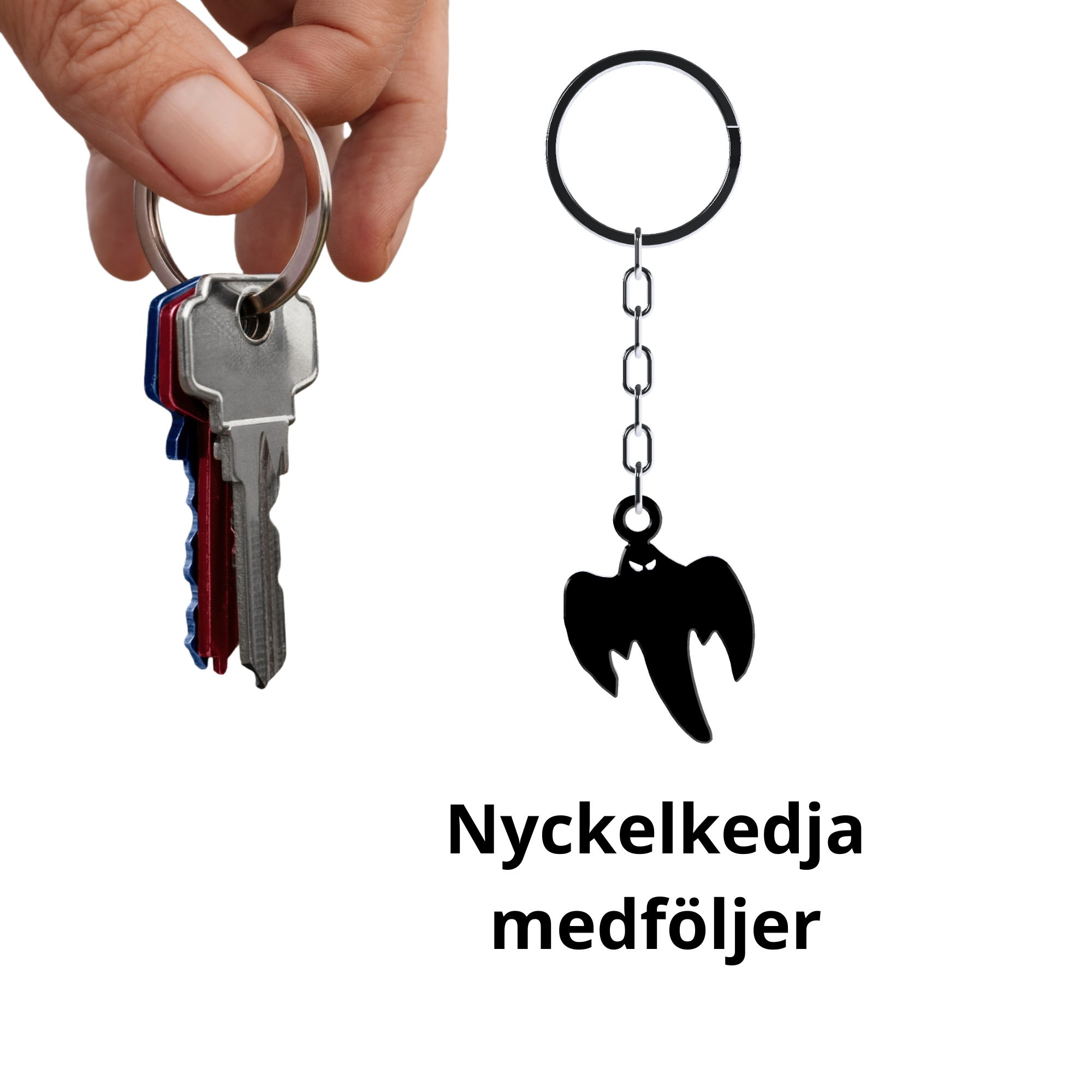 bild nr 2 på produkten: F10 / Koenigsegg Spöke Nyckelring - Ghost Keychain