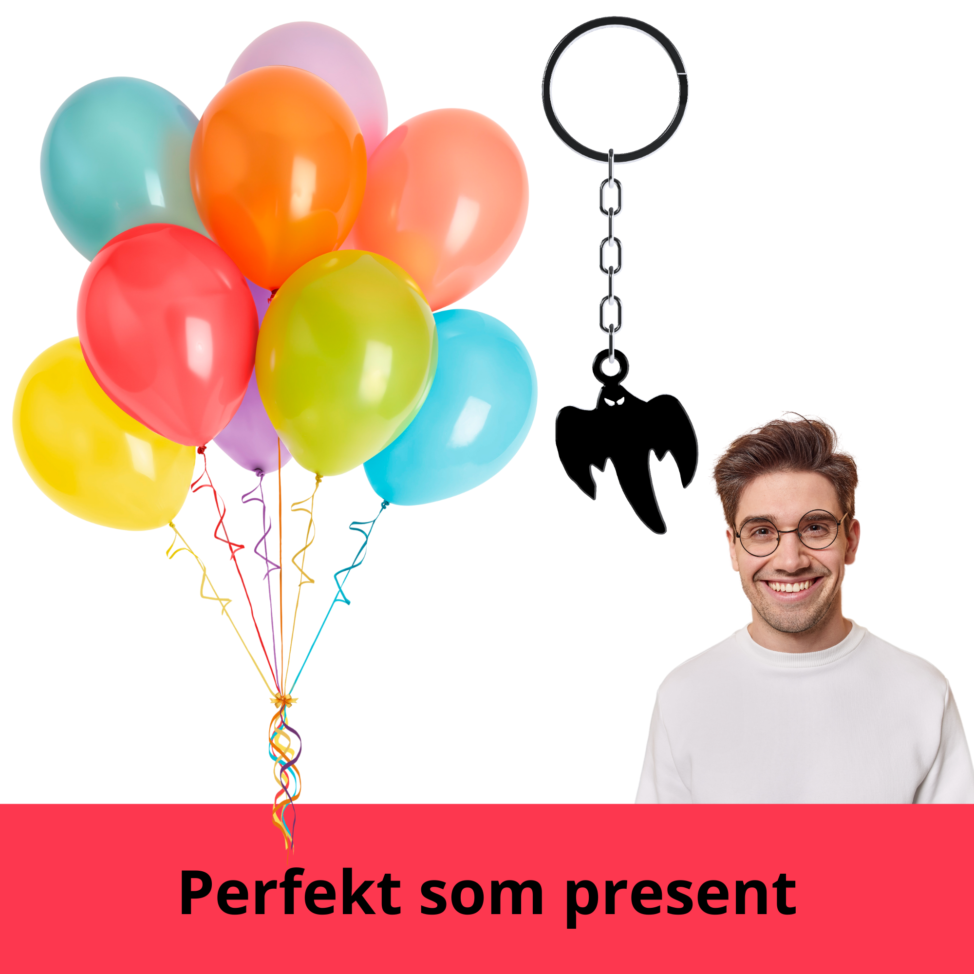 bild nr 4 på produkten: F10 / Koenigsegg Spöke Nyckelring - Ghost Keychain