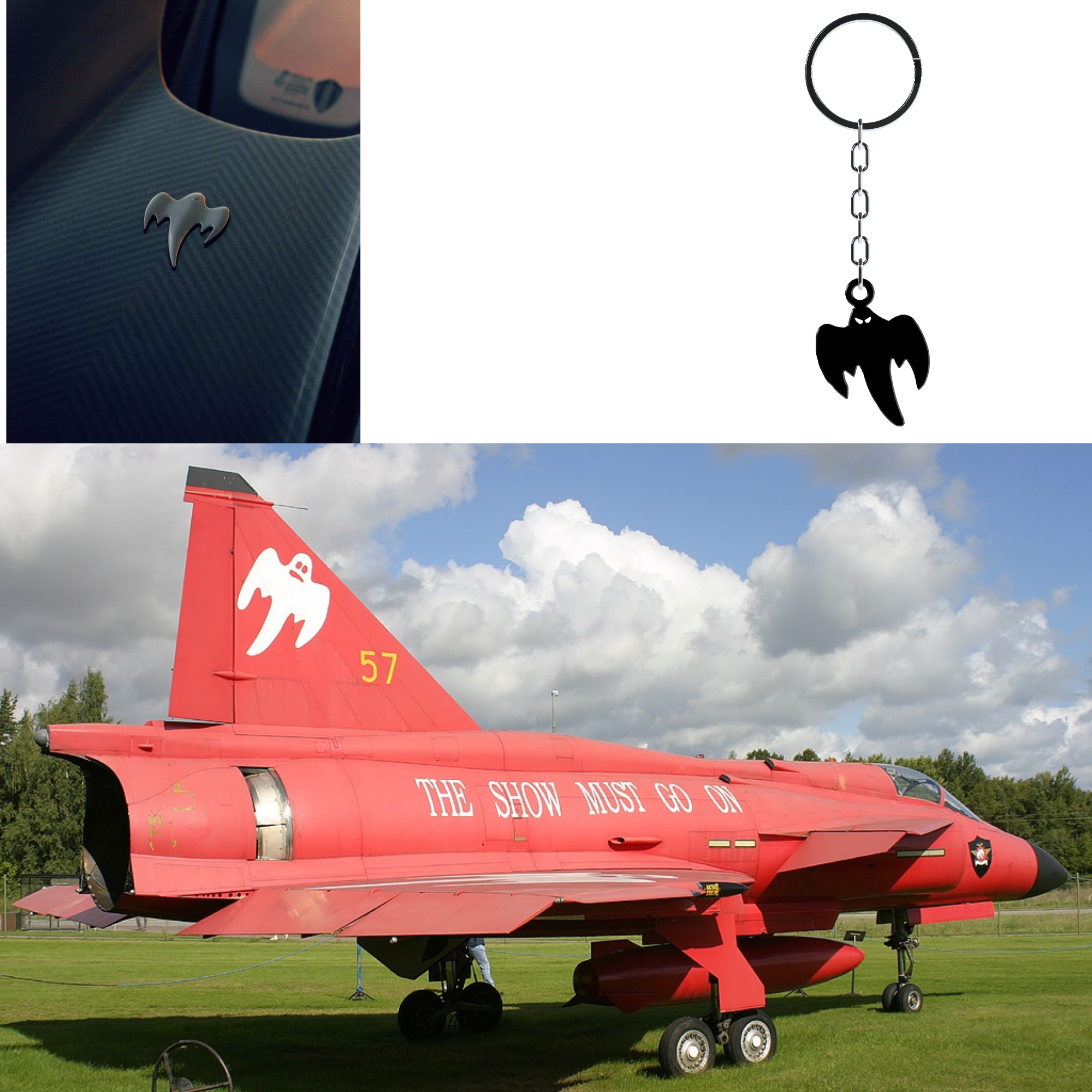 bild nr 3 på produkten: F10 / Koenigsegg Spöke Nyckelring - Ghost Keychain