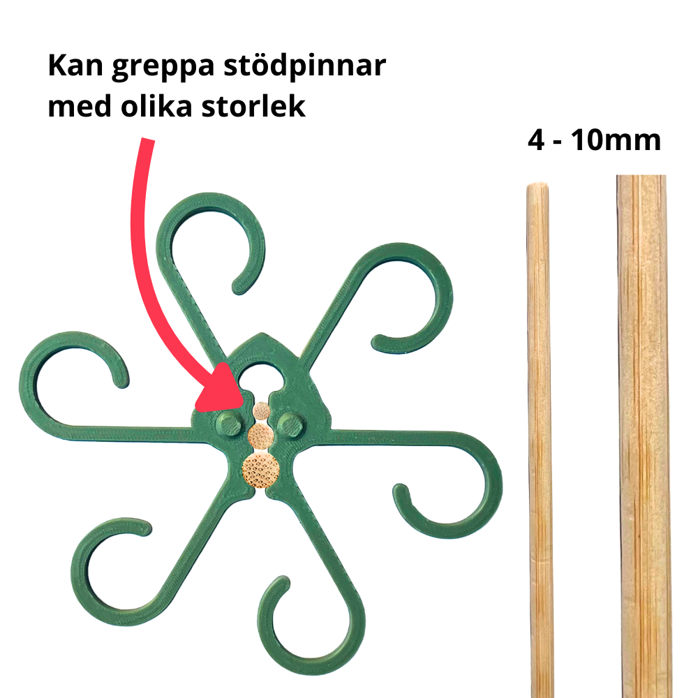 bild nr 3 på produkten: Växthållare Två-Pack, Till Monstera Växter - Blomster Bläckfisk