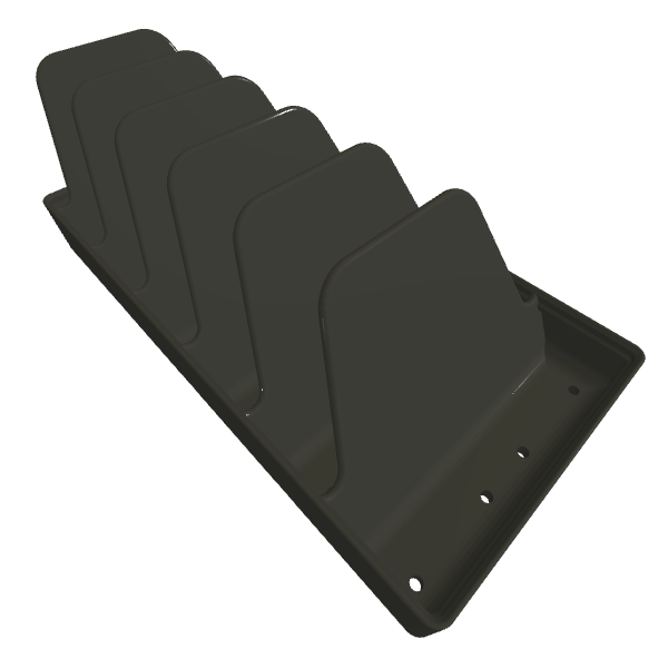 bild nr 2 på produkten: Nipper Holder x6, Gridfinity compatible, 42 mm bin system