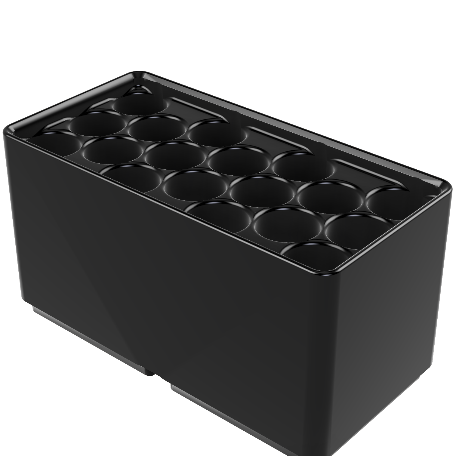 Bild på 3D printad produkt med namn: Penna och touchpenna hållare, Gridfinity kompatibel, 42 mm bin system