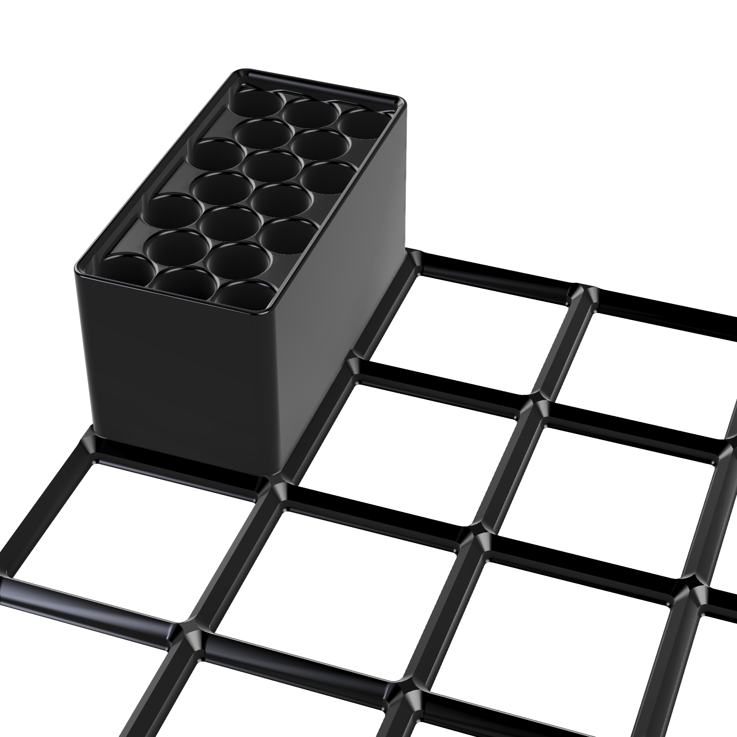 bild nr 3 på produkten: Penna och touchpenna hållare, Gridfinity kompatibel, 42 mm bin system