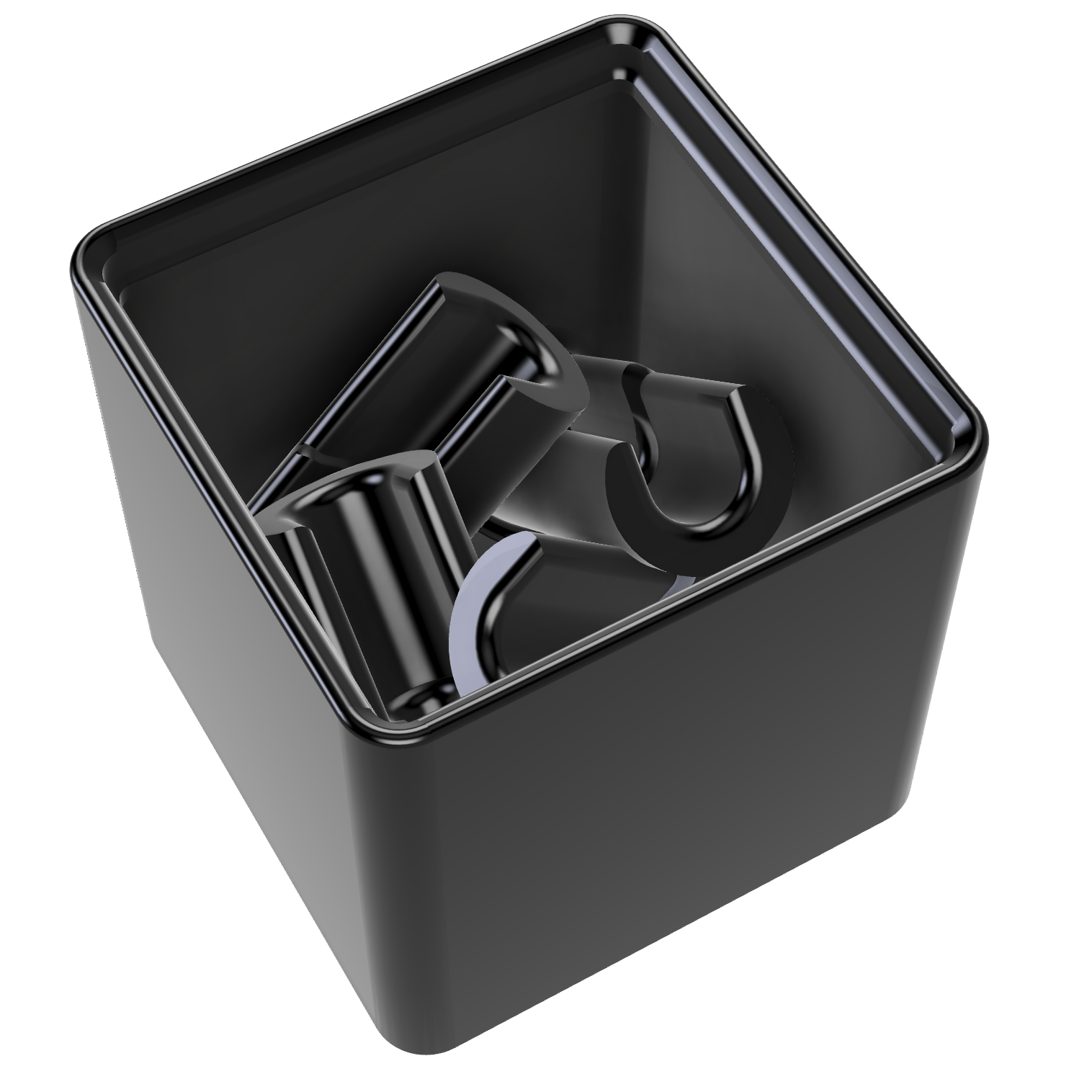 Bild på 3D printad produkt med namn: Gridfinity kompatibel, Quad Revo Nozzlebreak Holder, 42 mm bin system