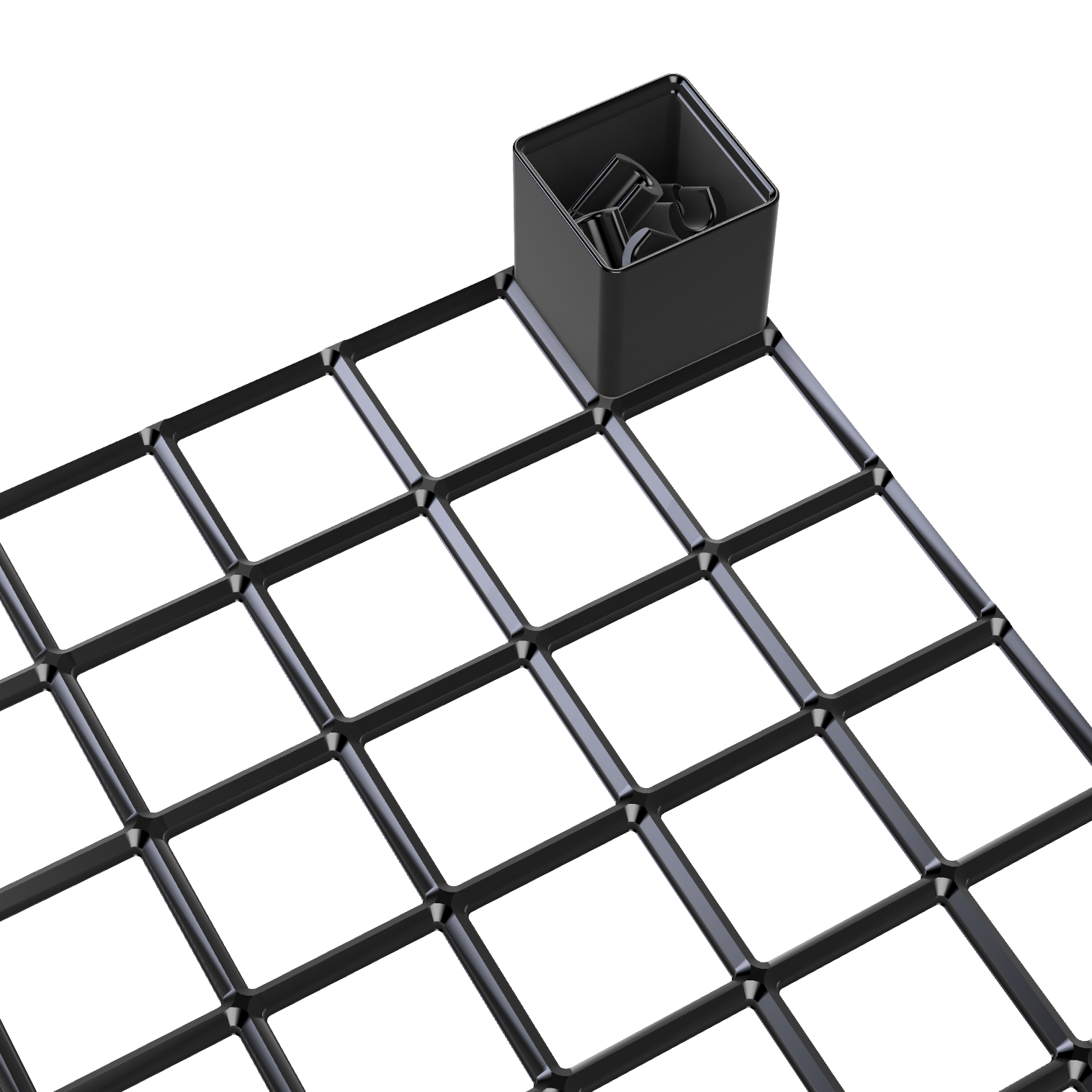 bild nr 1 på produkten: Gridfinity kompatibel, Quad Revo Nozzlebreak Holder, 42 mm bin system