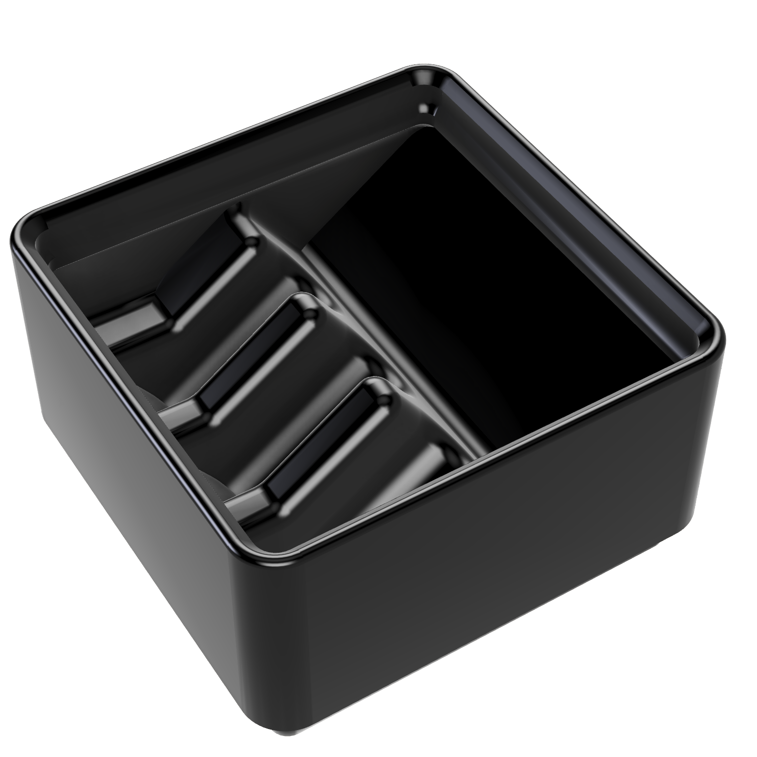 Bild på 3D printad produkt med namn: Gridfinity kompatibel, Triple Volcano Holder, 42 mm bin system