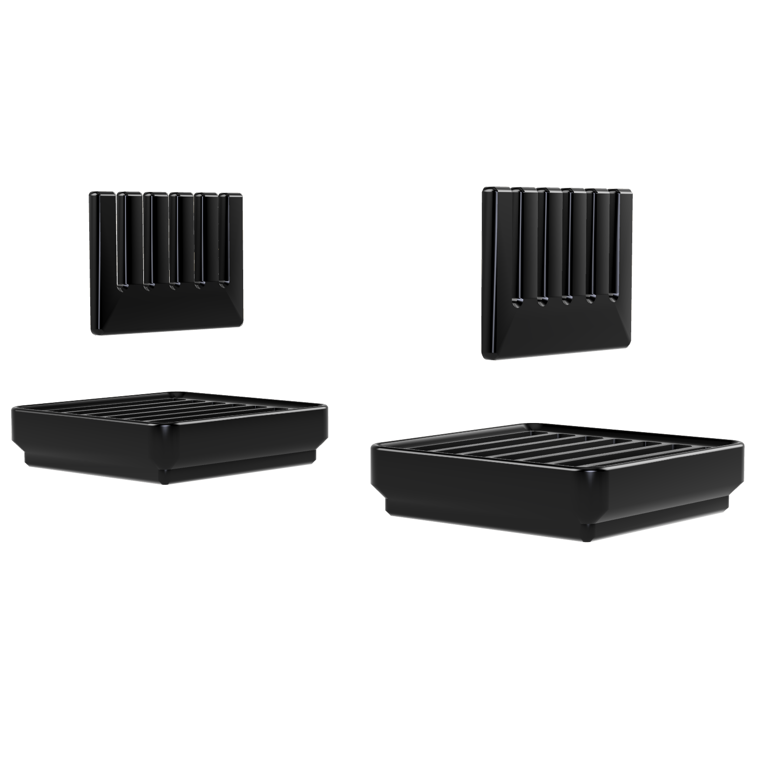 bild nr 1 på produkten: Gridfinity kompatibel, Justerbar Kabel Hållare Två Stycken, 1x1 Ruta