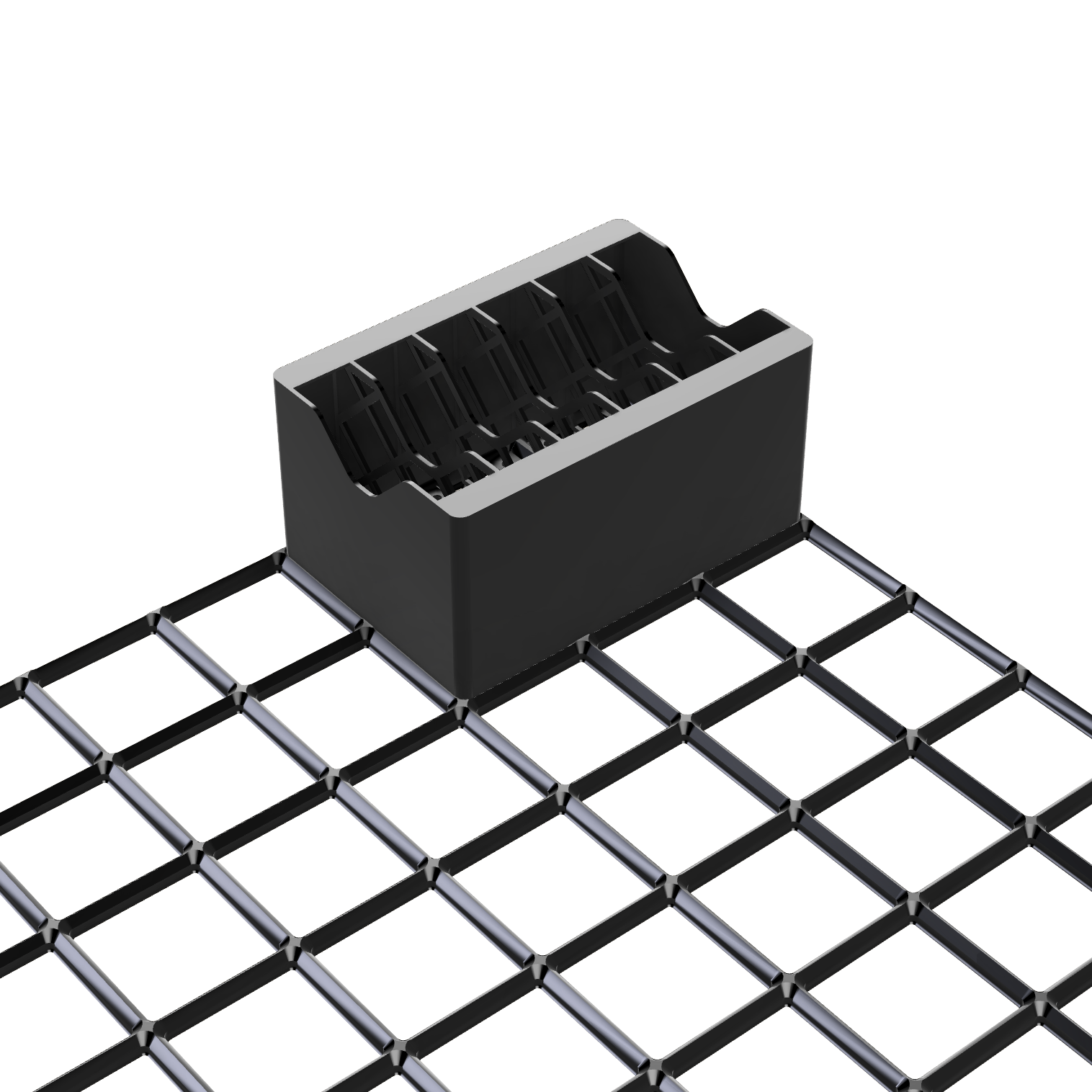 bild nr 2 på produkten: Gridfinity Kompatibel, Kabelförvaring, 2x3 Rutor, Funkar med magneter