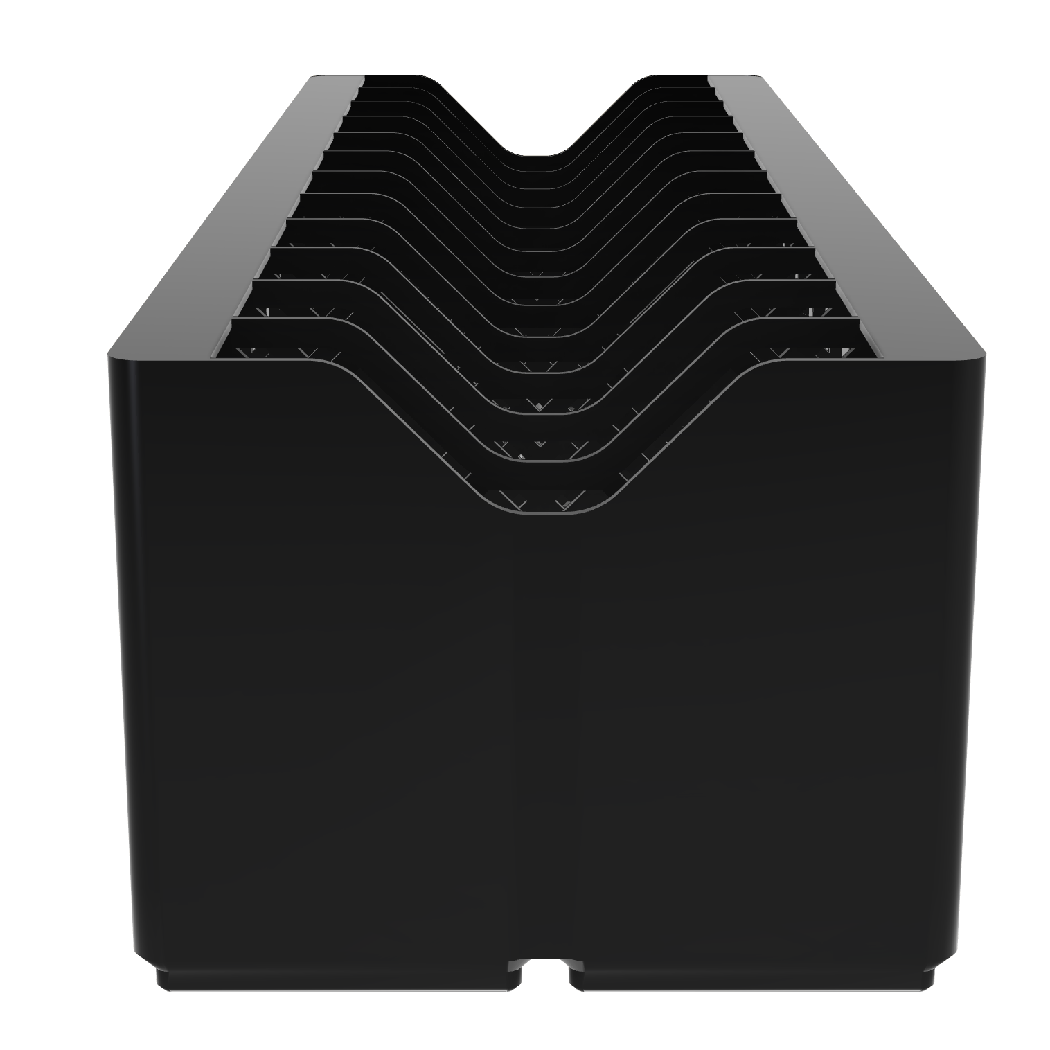 bild nr 1 på produkten: Gridfinity Kompatibel, Kabelförvaring, 2x6 Rutor, Funkar med magneter