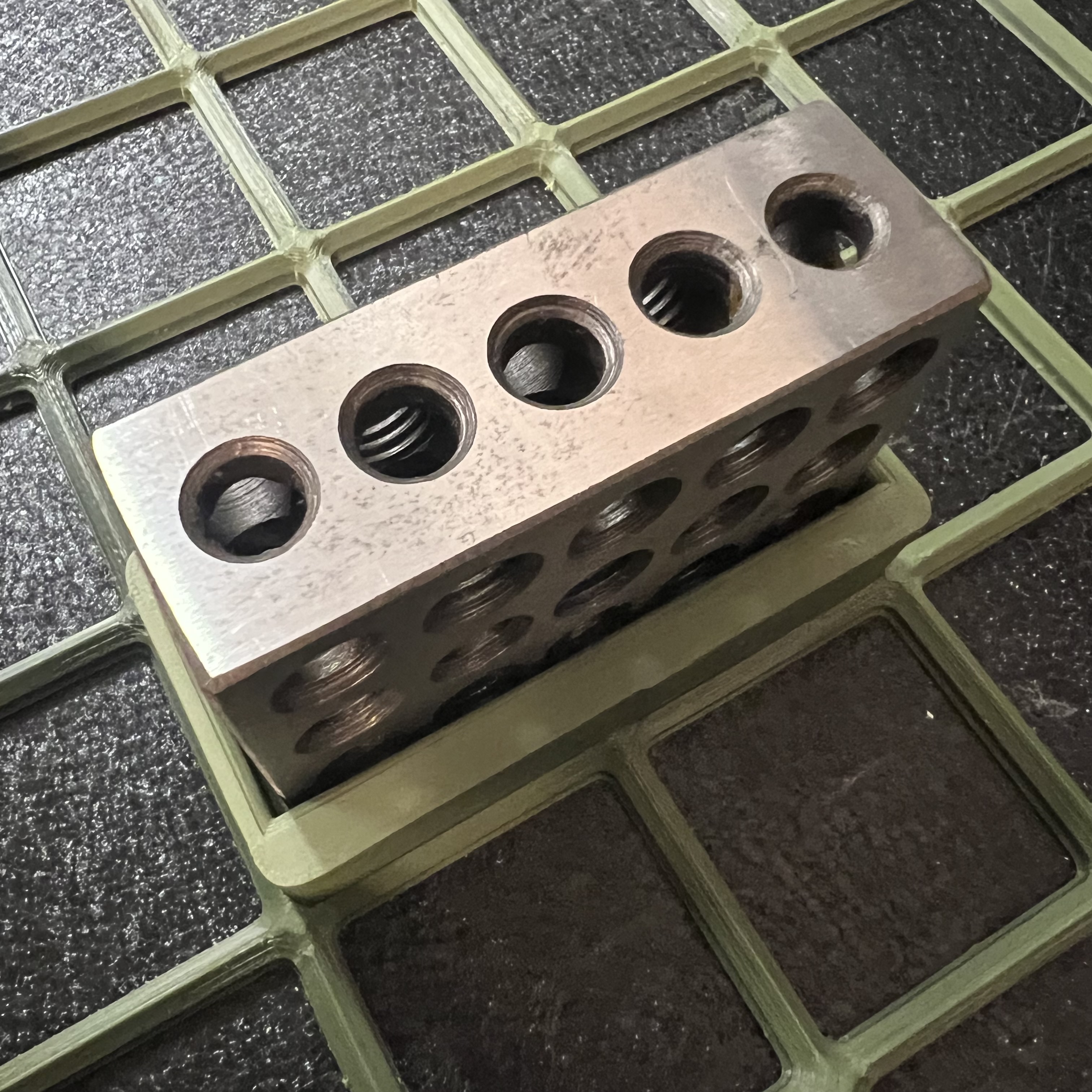 bild nr 1 på produkten: Gridfinity Kompatibel 25/50/75 mm Block Hållare, 1x2 Rutor